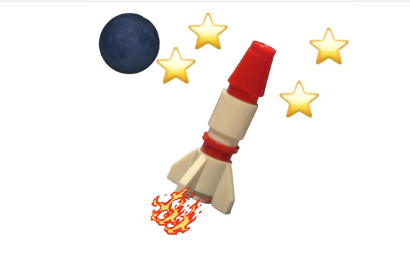 Four Piece Rocket Ship